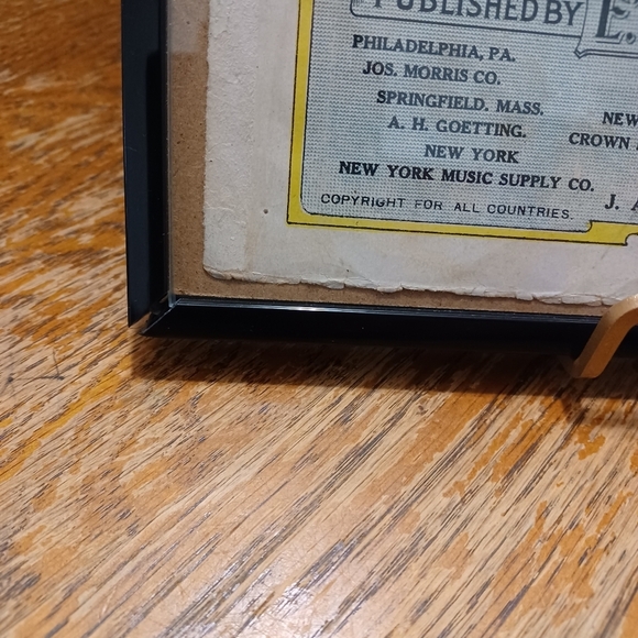 Framed Napoleon's Last Charge music sheet arranged by E.T. Paull in fair conditi - Picture 5 of 6